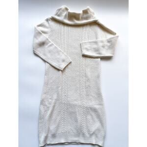 Women’s JACK by BB Dakota Cream Knit Roll Neck Sweater Dress Size XS/S